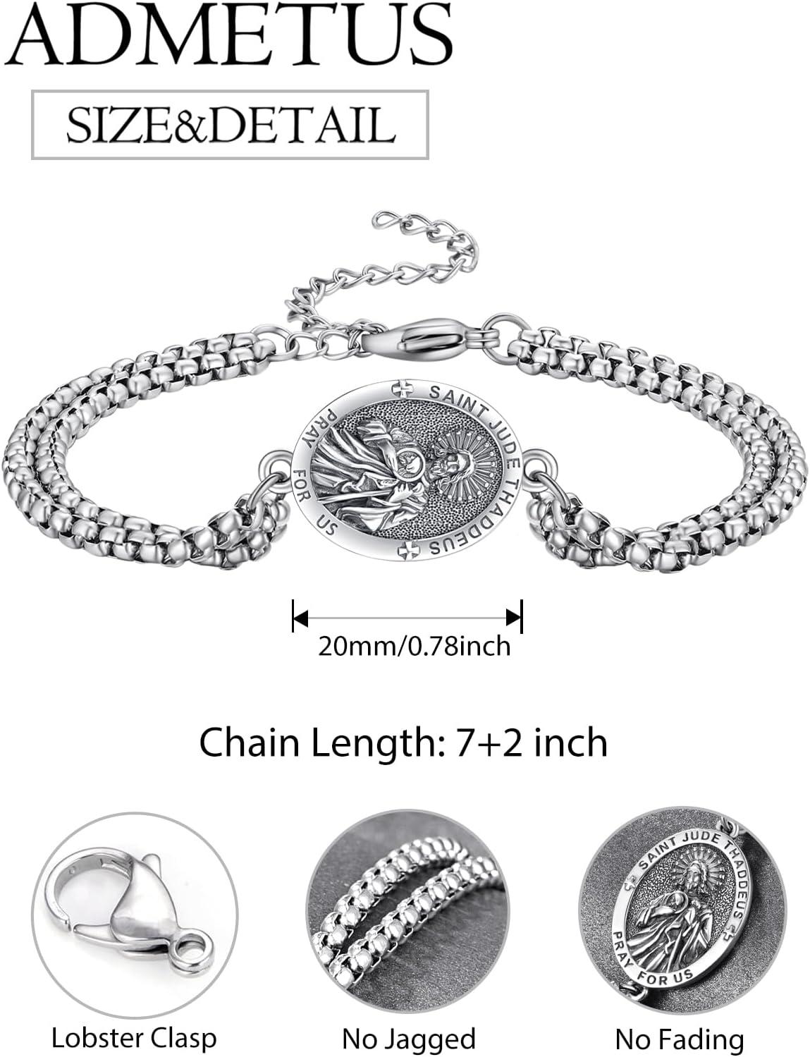 Our Review of ‍ADMETUS 925 ⁢Sterling Silver Patron Saint Bracelets