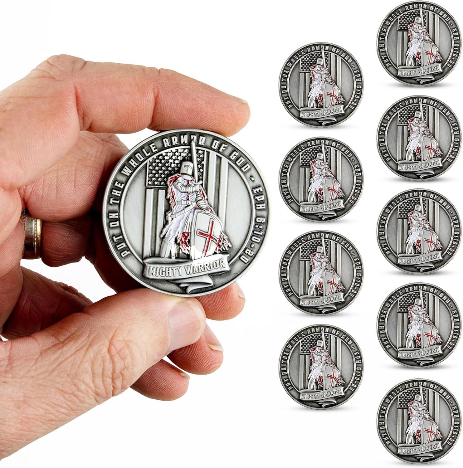Our Review of the 10pc Templar⁤ Knight Armor of⁢ God Challenge Coins