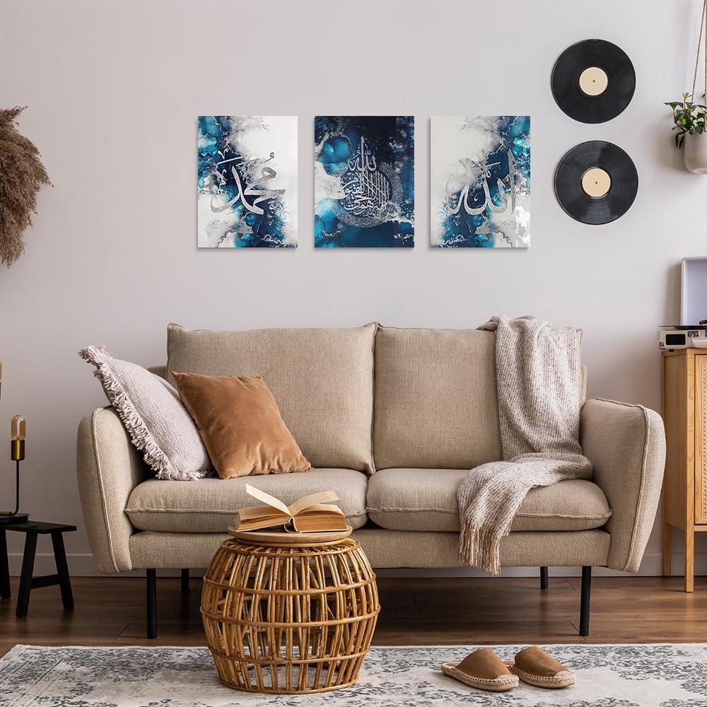 Our Review: Stunning Sapphire Blue Islamic Wall Art Set of 3