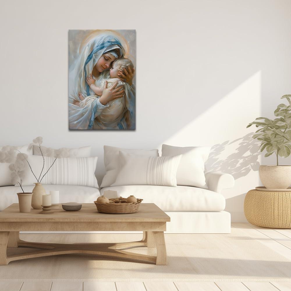 Our Honest Take on the ZQQART Virgin Mary Canvas Wall Art