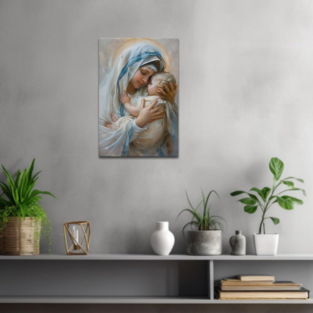 Our Honest Take on the ZQQART Virgin Mary Canvas Wall Art