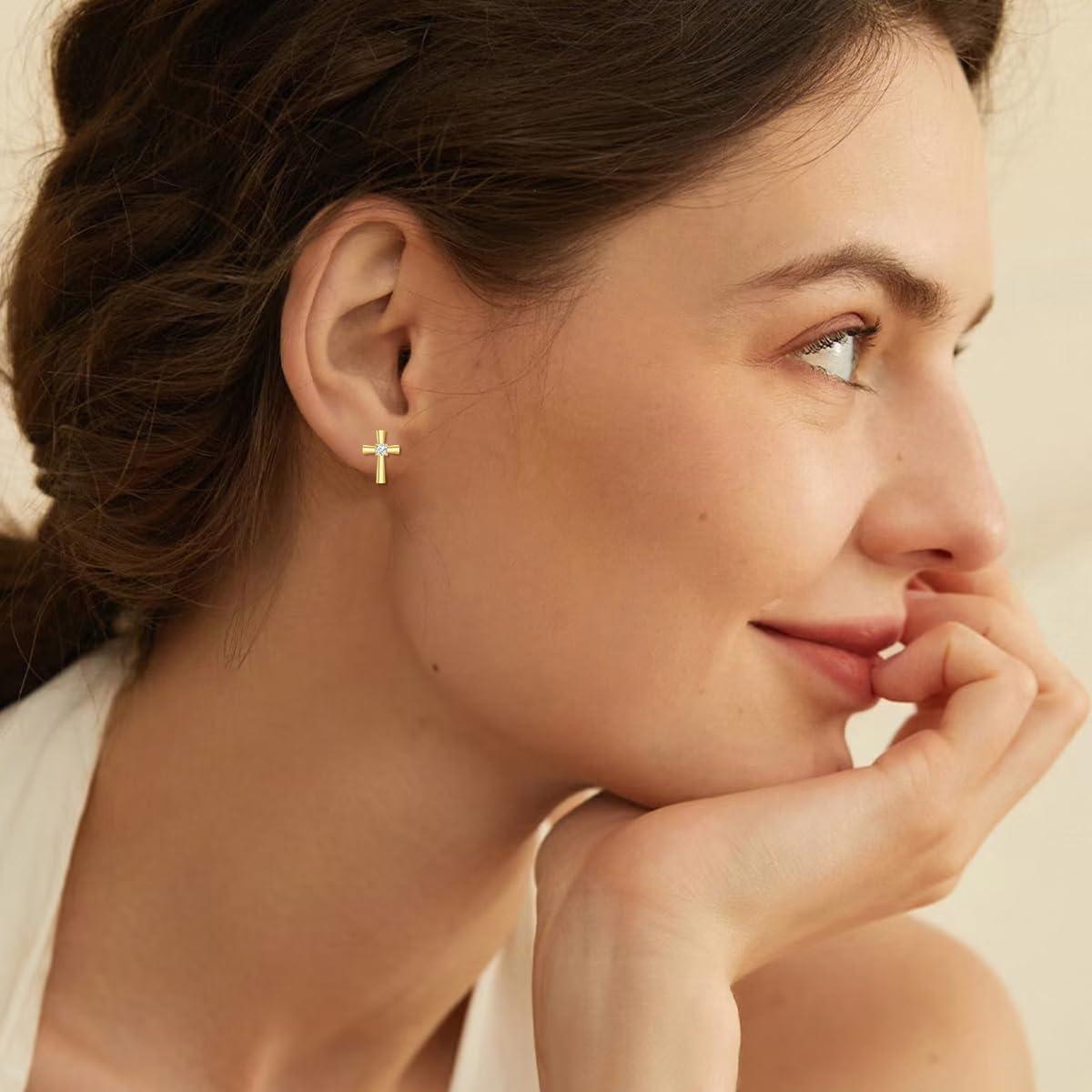 Our Honest Take on SISGEM ⁢14k Gold Cross Earrings for Women