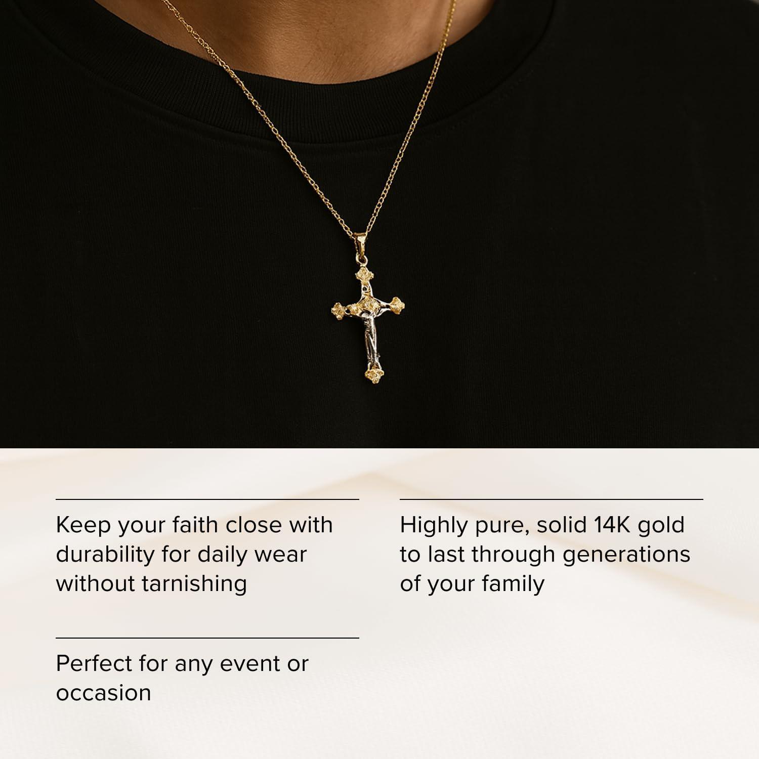 Our Honest Review of the RP 14K Two-Tone Gold Crucifix Necklace