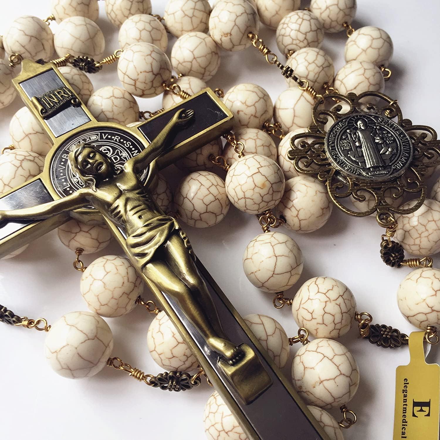 Our Honest review of the elegantmedical Handmade Large Howlite Rosary