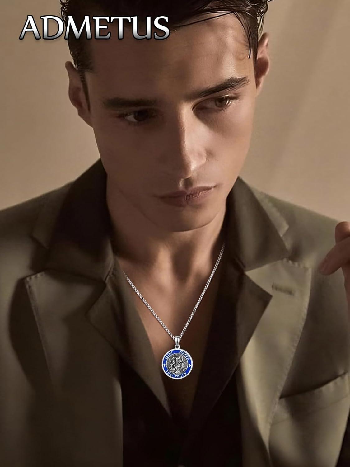 Our Honest Take on ​the ADMETUS Sterling Silver Saint⁢ Medal‍ Necklace