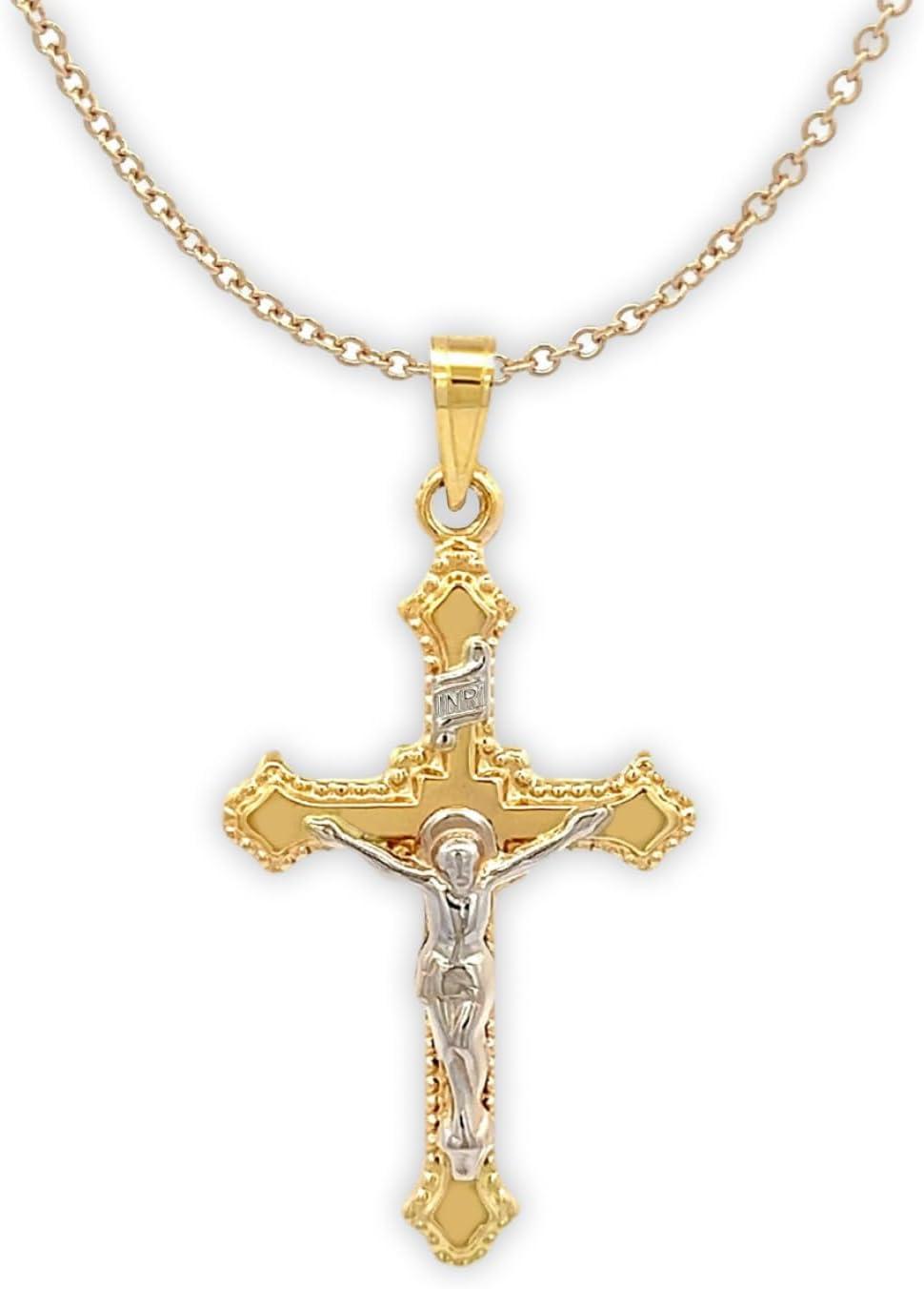 Our Honest Review of the RP 14K Two-Tone Gold Crucifix Necklace