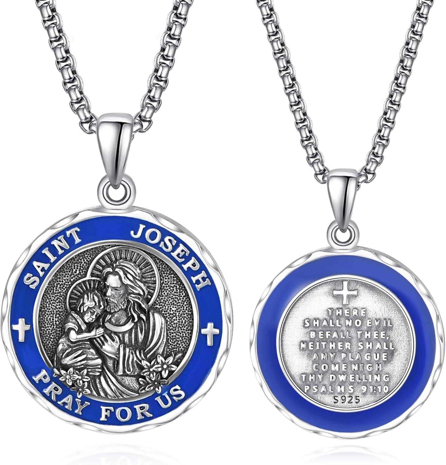 Our Honest Take on the ADMETUS Sterling Silver Saint Medal Necklace