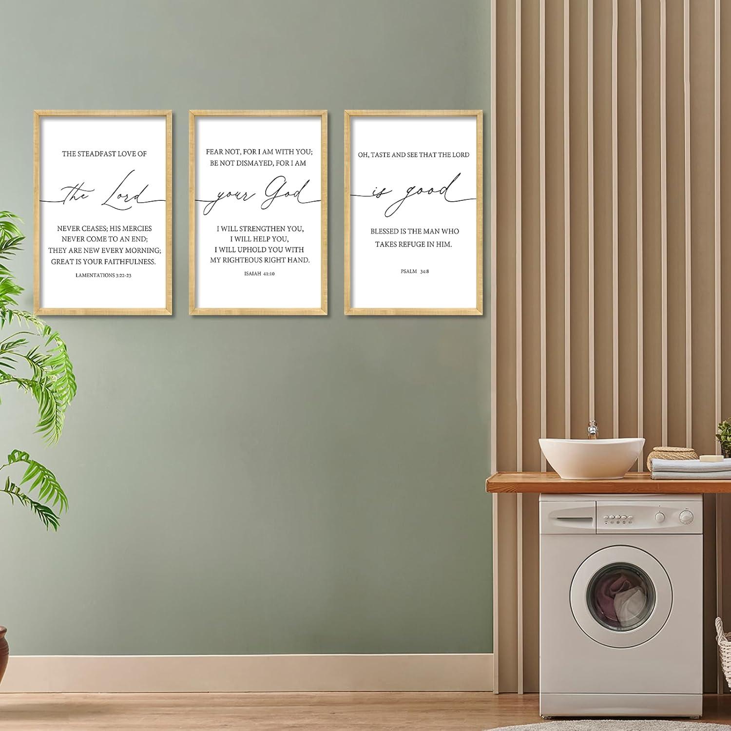 RLWangChao Bible Verse Wall Art Review: Meaningful & Easy Decor
