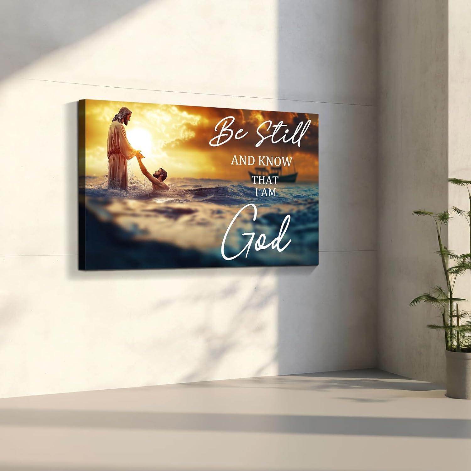 Our Honest Review of the Wewejia Jesus Saves Canvas Wall Art