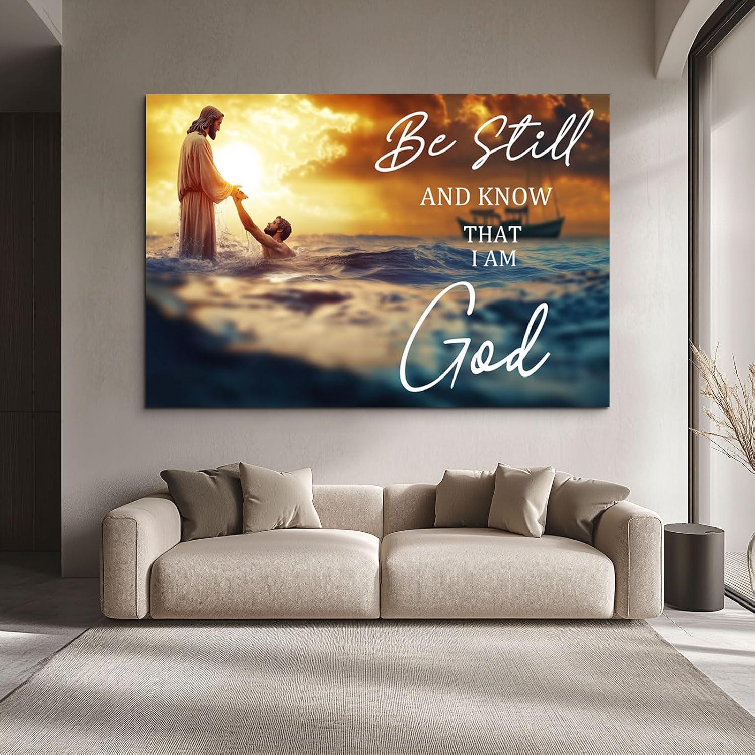 Our Honest review of the Wewejia Jesus Saves Canvas Wall Art