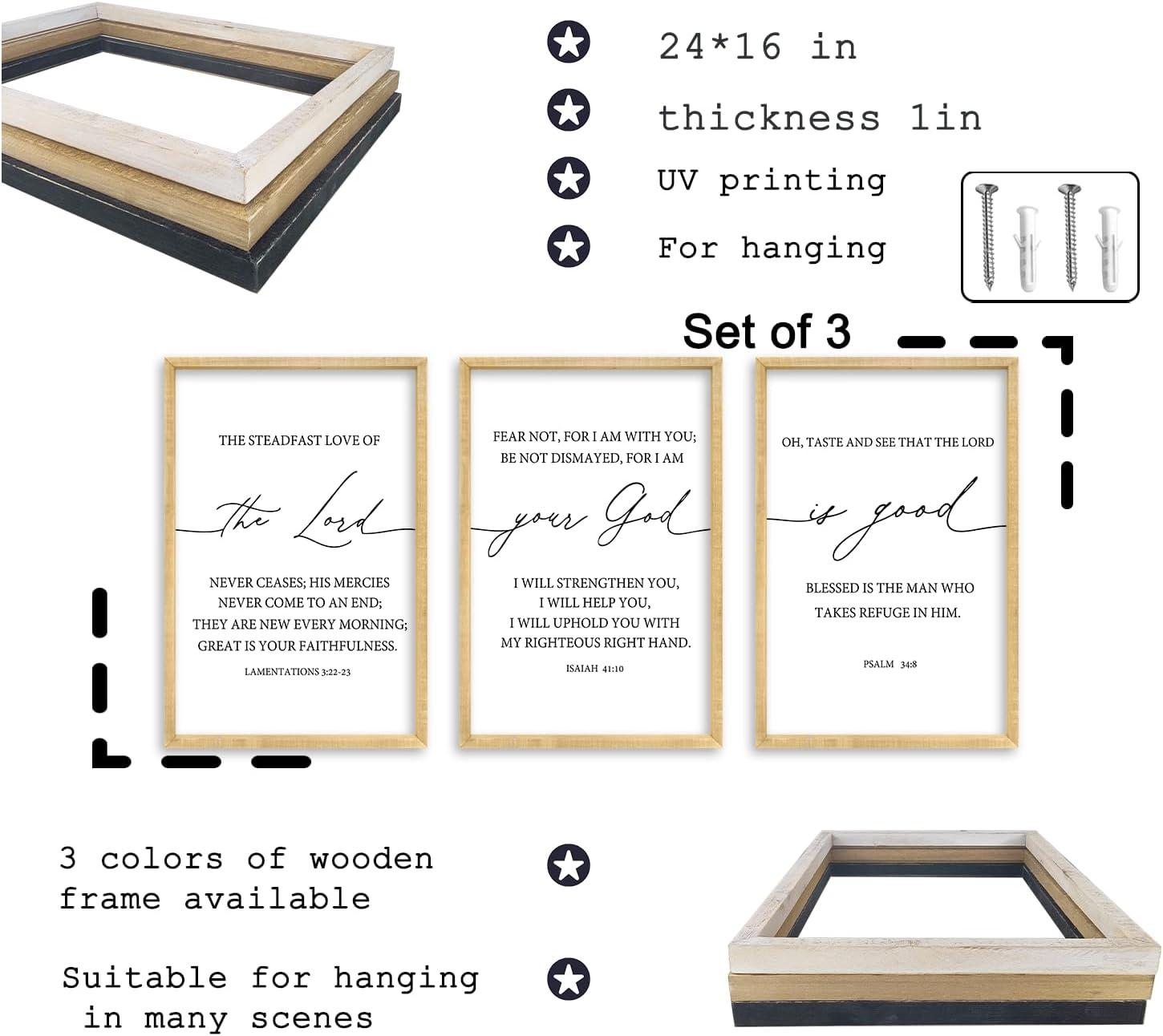 RLWangChao Bible Verse Wall Art Review: Meaningful & Easy Decor