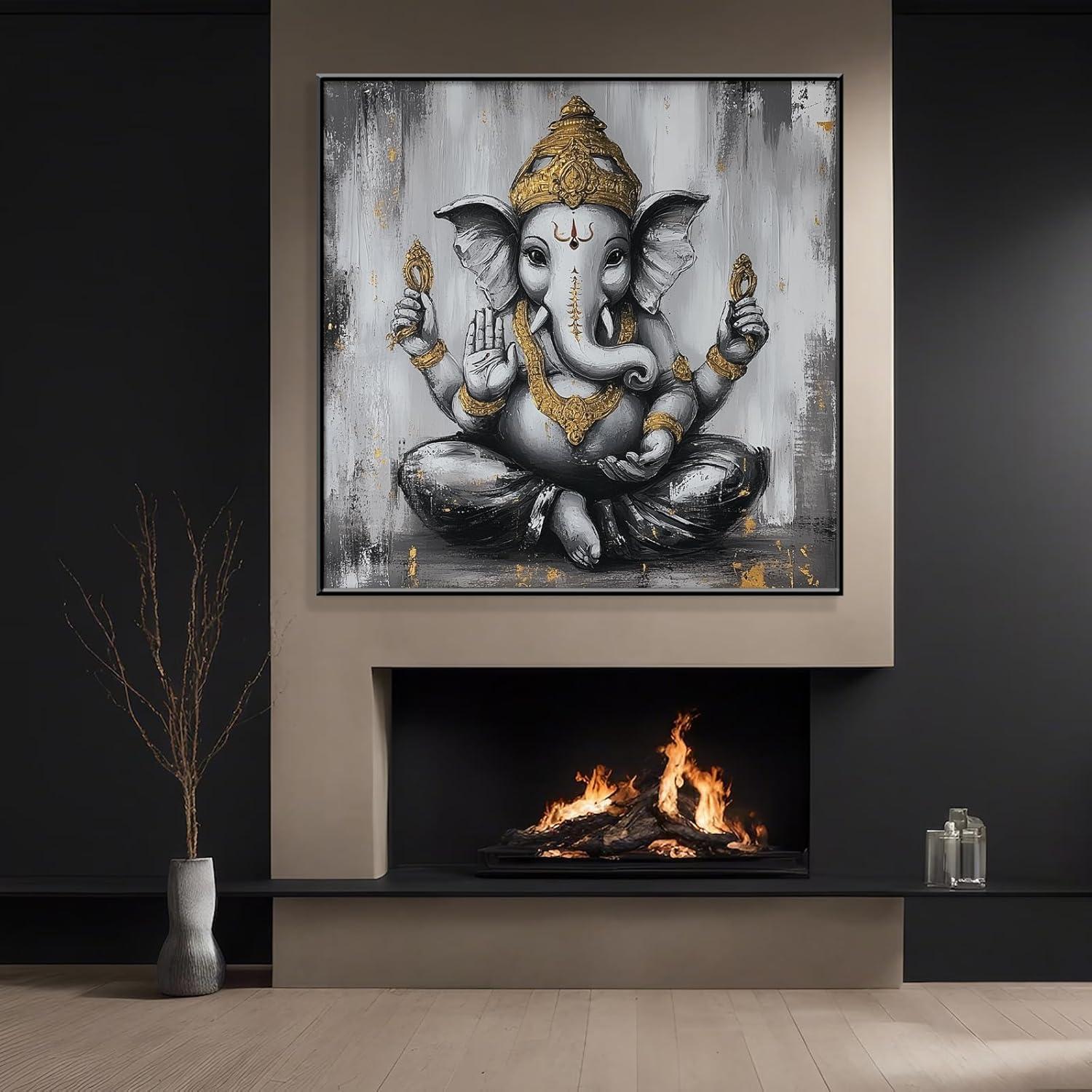 Why We Love the Ganesha Canvas Wall Art for Our Space
