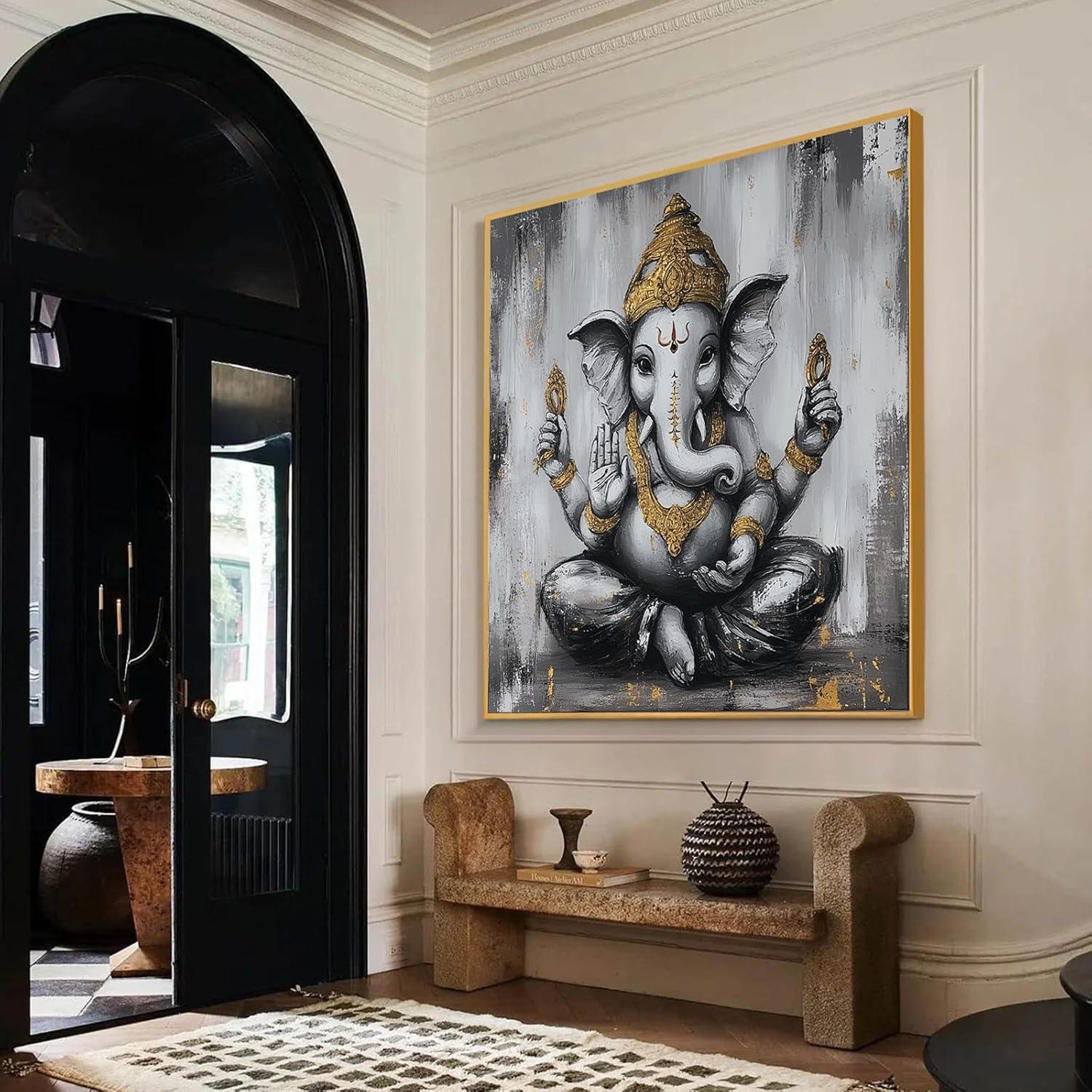 Why We Love the Ganesha Canvas Wall Art for Our Space