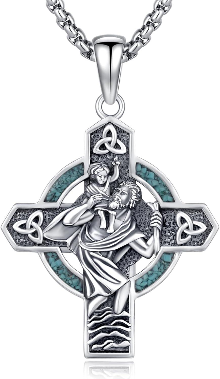 Our Review of the St Christopher 925 Sterling Silver cross necklace