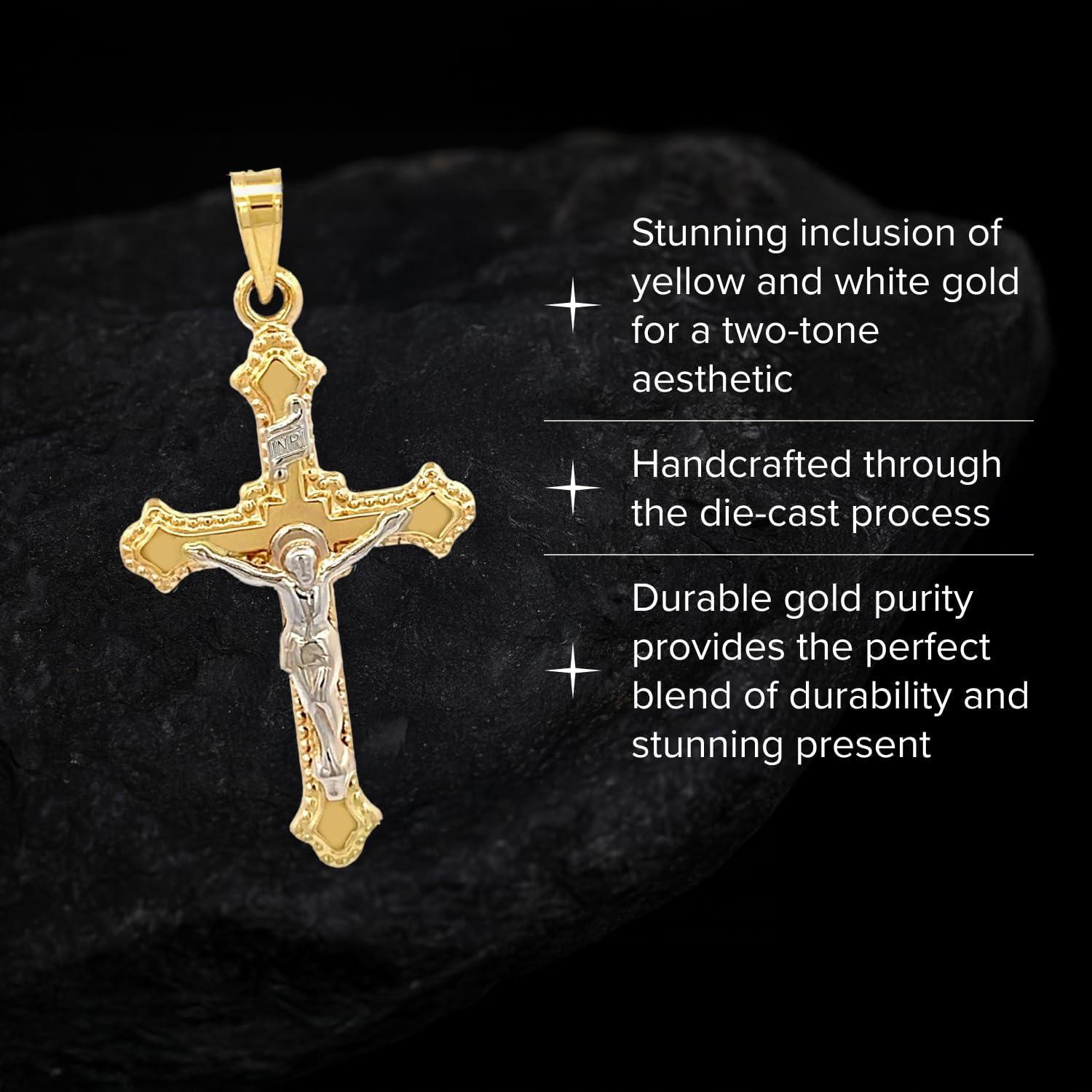 Our Honest Review of the RP 14K Two-Tone Gold Crucifix Necklace