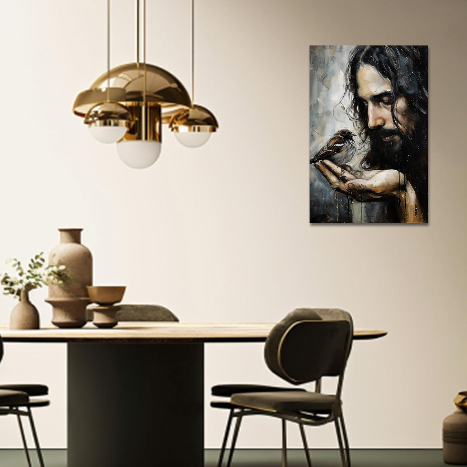 Our Review of PBXBJY Jesus Canvas: Beautiful, Ready⁣ to Hang Decor