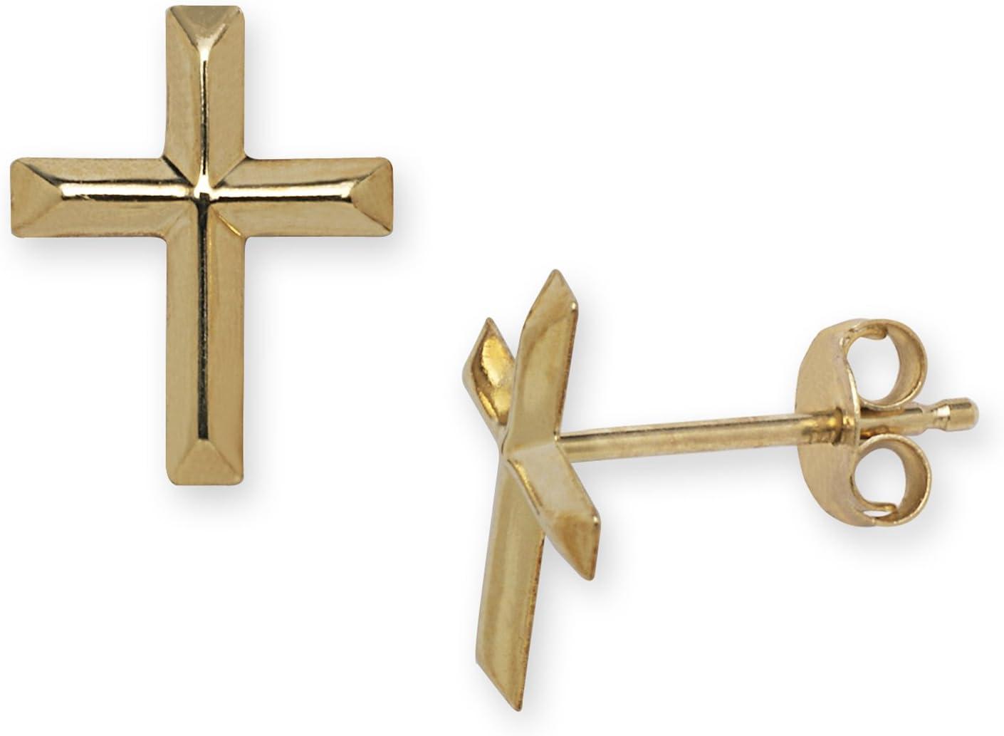 Our Honest Review: JewelryWeb 14K Gold Cross Earrings for Women