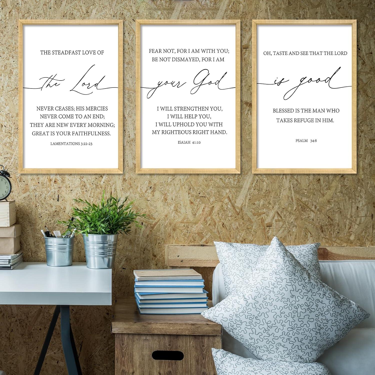 RLWangChao Bible Verse Wall art Review: Meaningful & Easy Decor