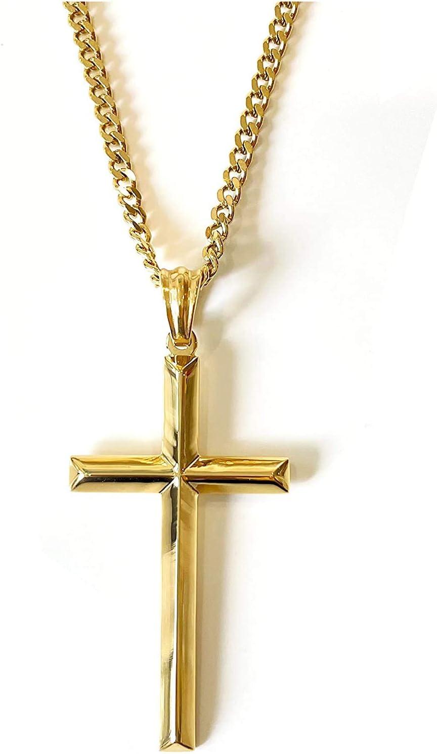Our Review of the 24K Gold Cross Pendant Necklace for Men