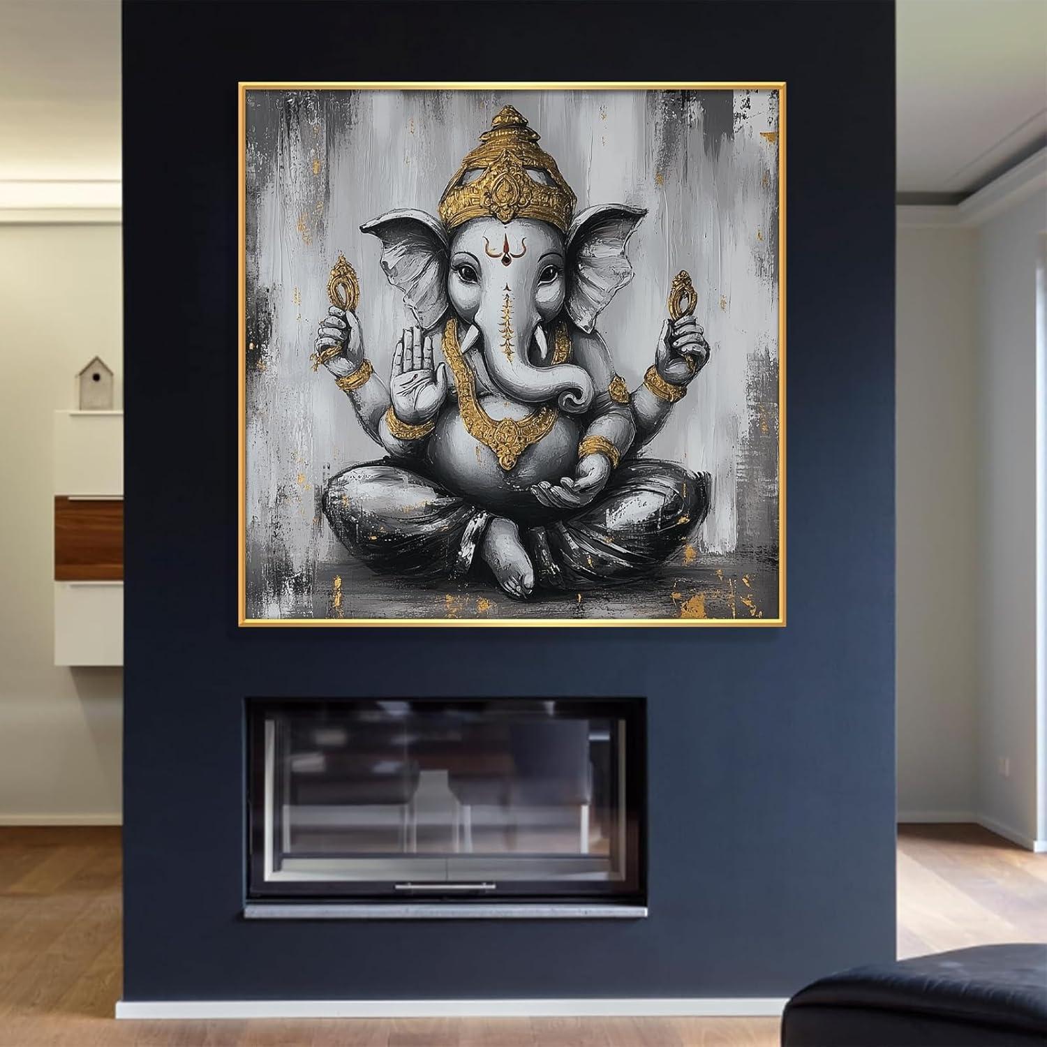 Why We Love the Ganesha Canvas Wall Art for Our Space