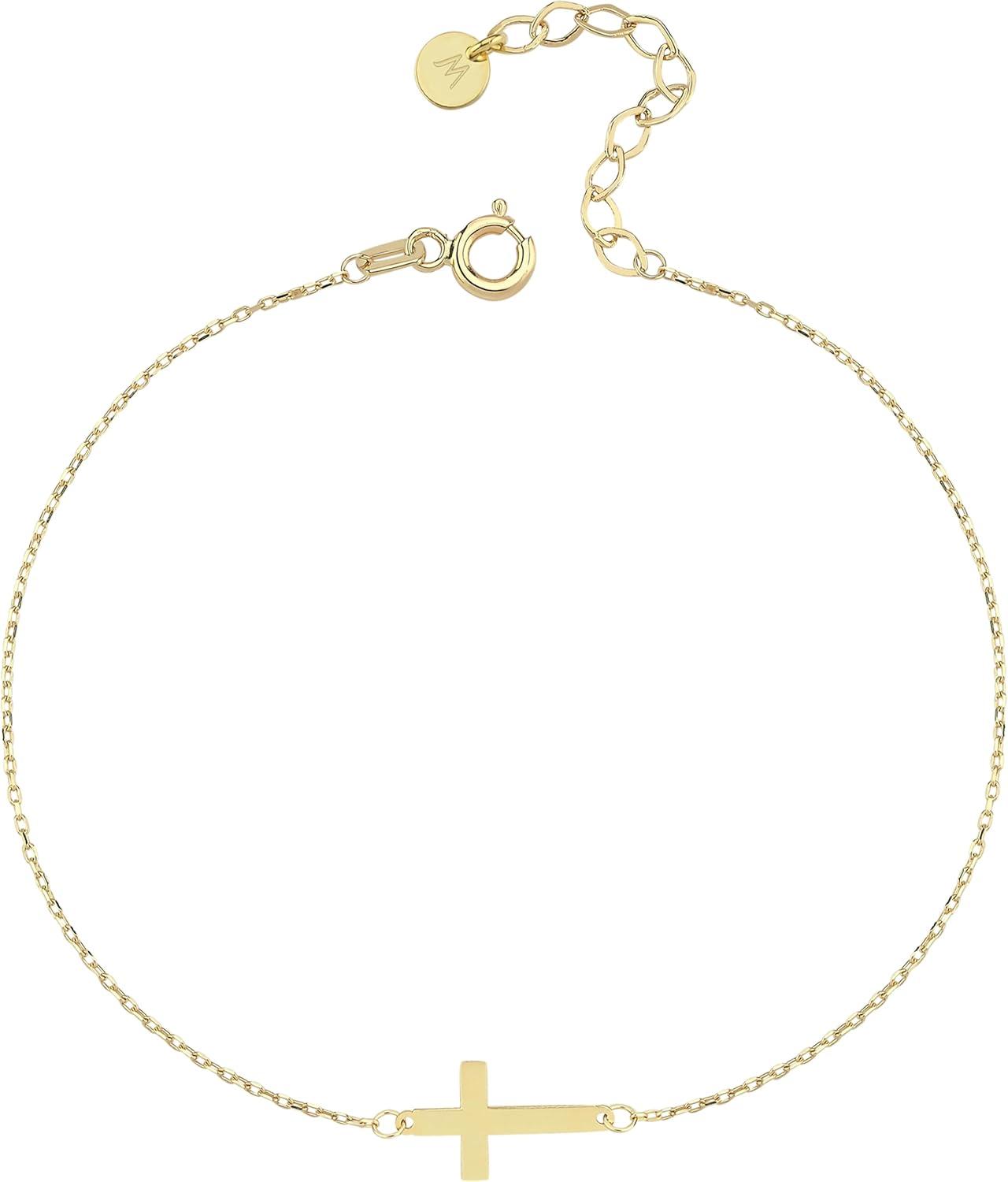 Our honest ​Review of the MIONZA 14k⁣ Solid ⁤Gold Cross Bracelet