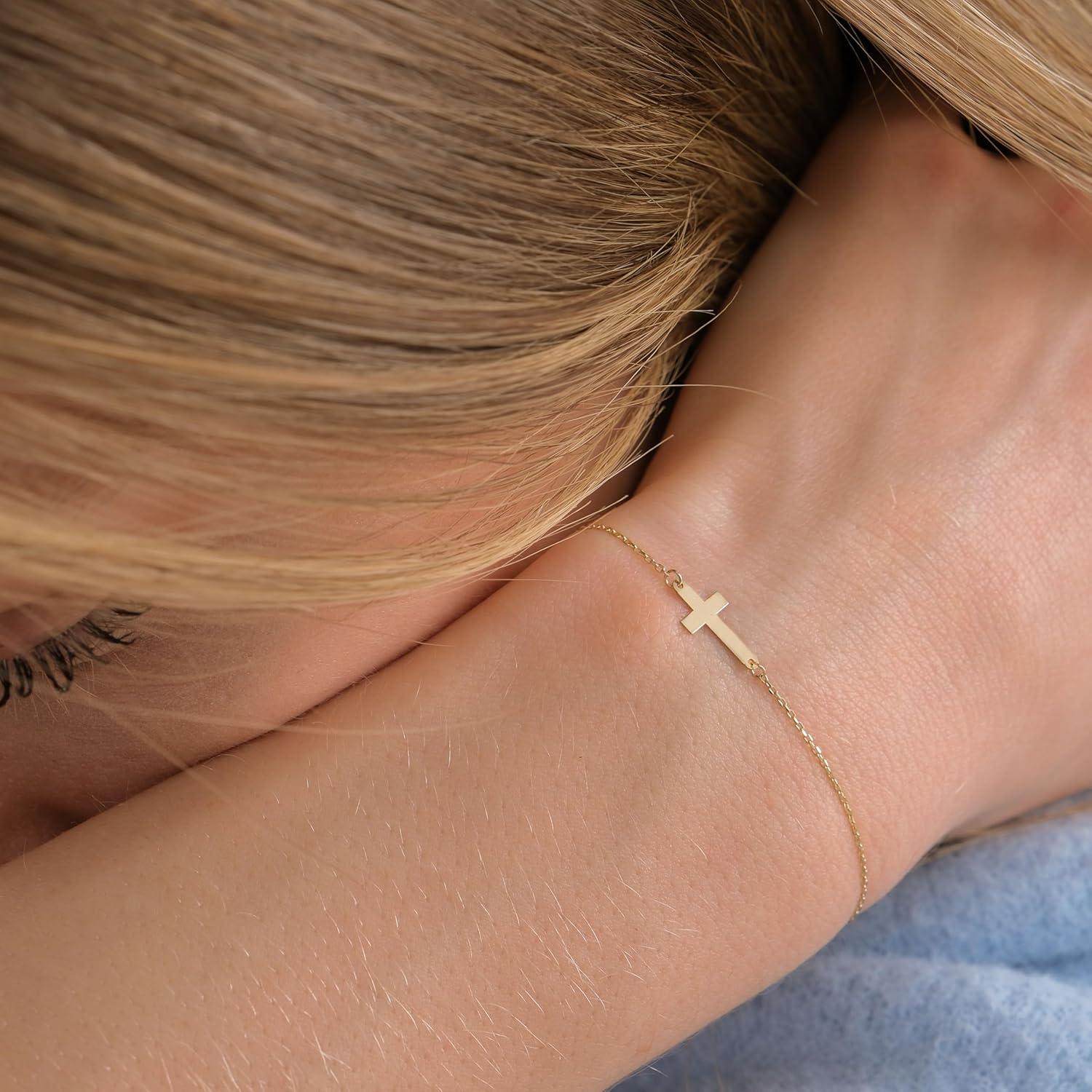 Our Honest Review of ​the MIONZA 14k Solid Gold Cross Bracelet