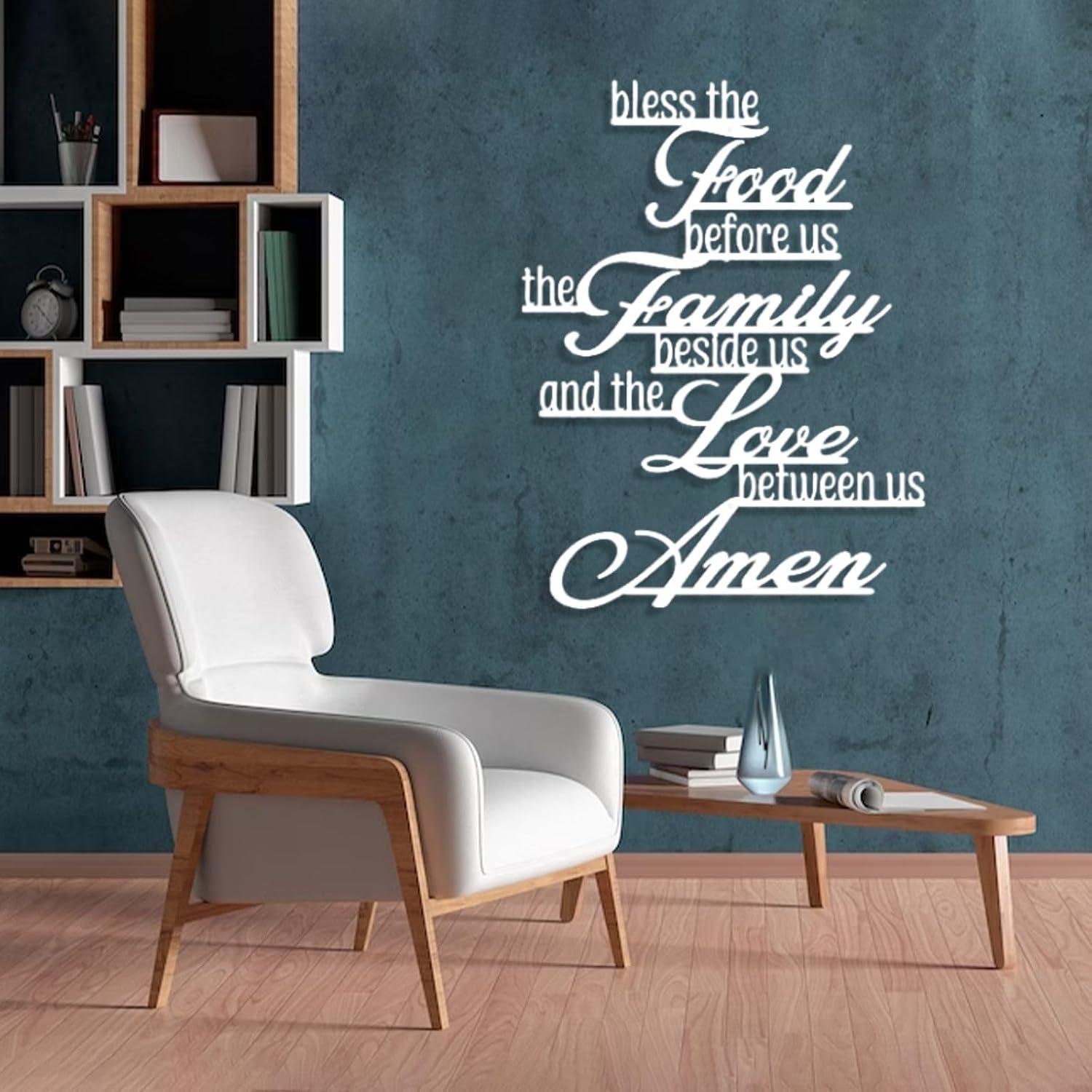 Why We Love the “Bless the Food Before Us” Metal Wall Art