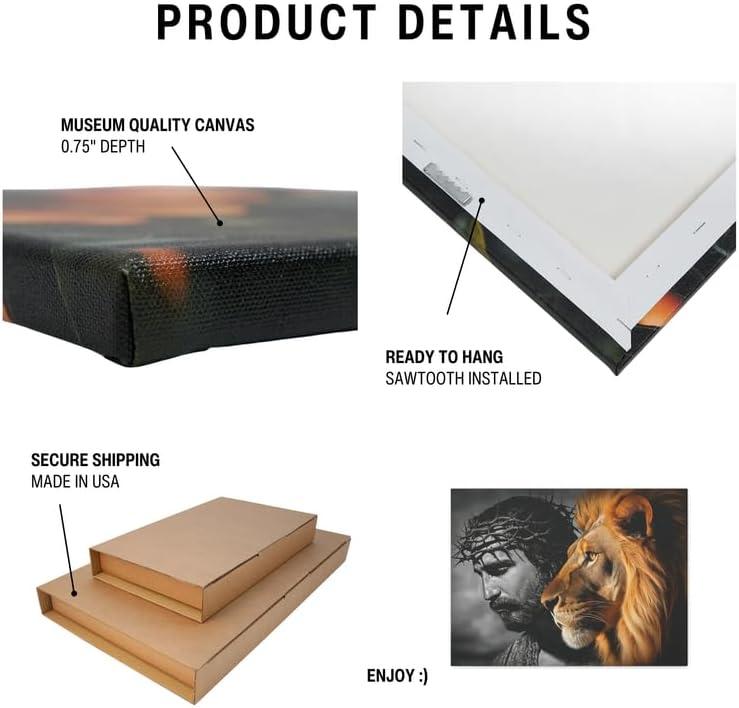Why We Love the Jesus and Lion Canvas Wall Art in Our Home