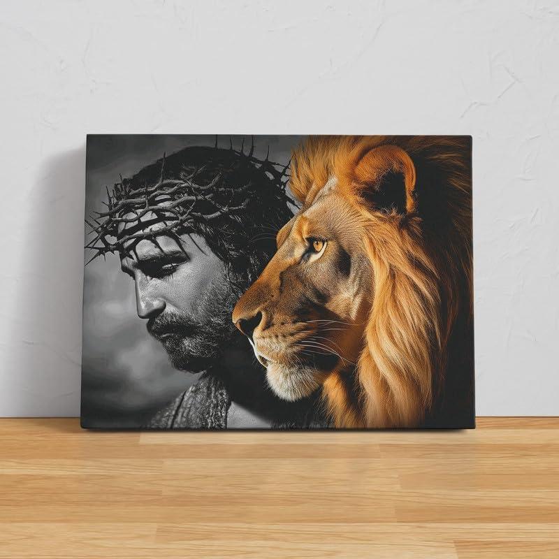 Why We Love the Jesus and Lion Canvas Wall Art in Our Home