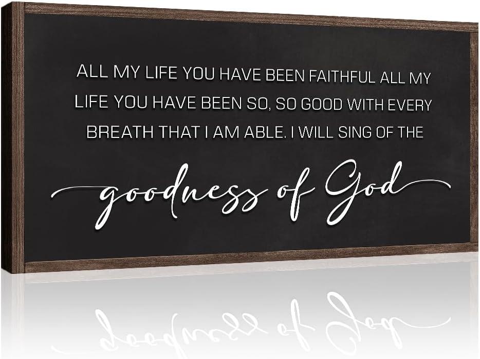 Our Review of Tailored Canvases Goodness of God Wall Art