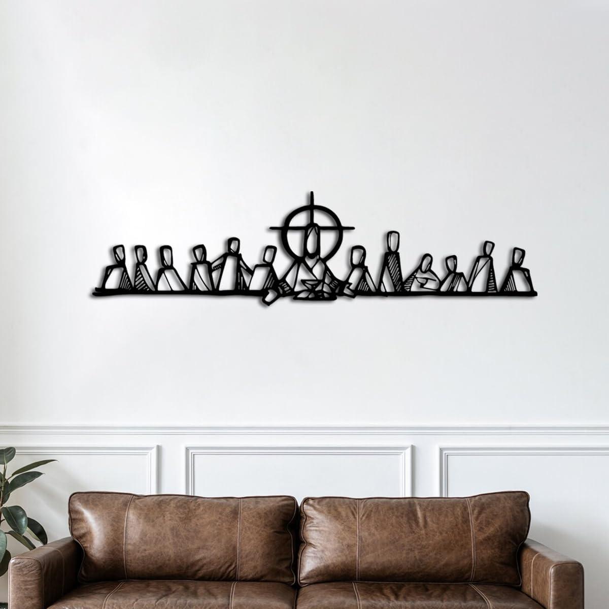 Modern Last Supper Metal​ Wall Art: Our Stylish Home Upgrade