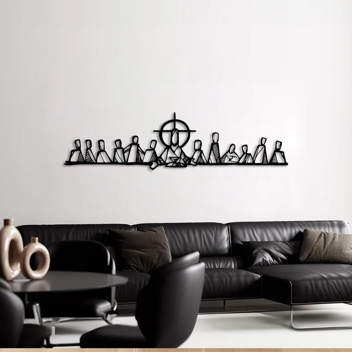 Modern last ⁣Supper ​Metal Wall Art: Our Stylish Home Upgrade