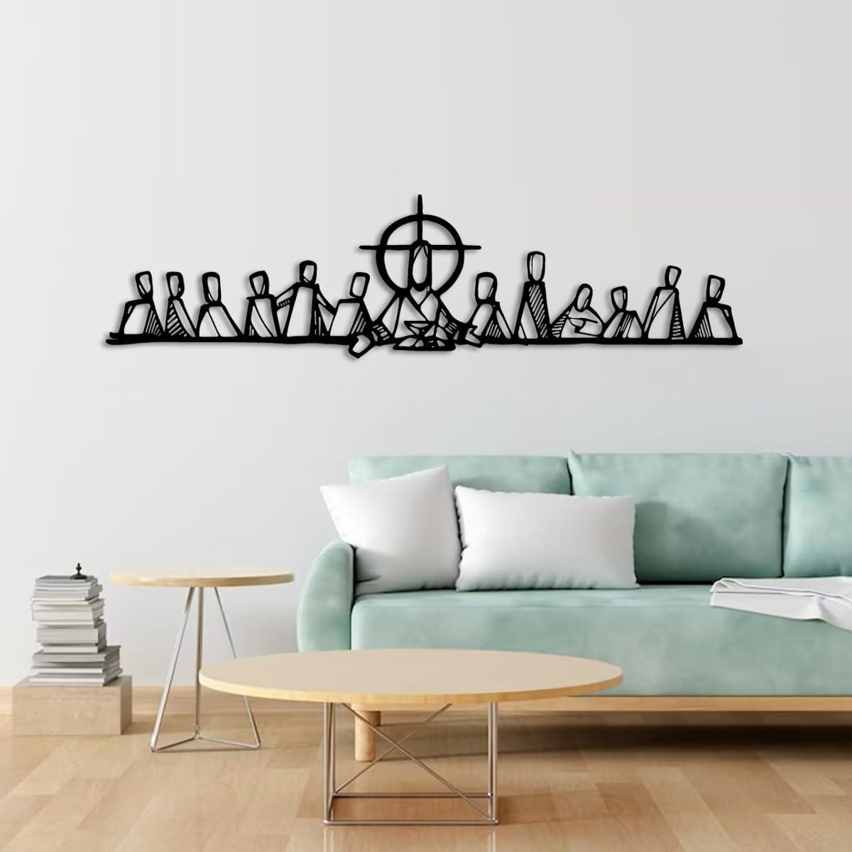 Modern Last Supper ‍Metal Wall Art: Our ⁣Stylish Home Upgrade