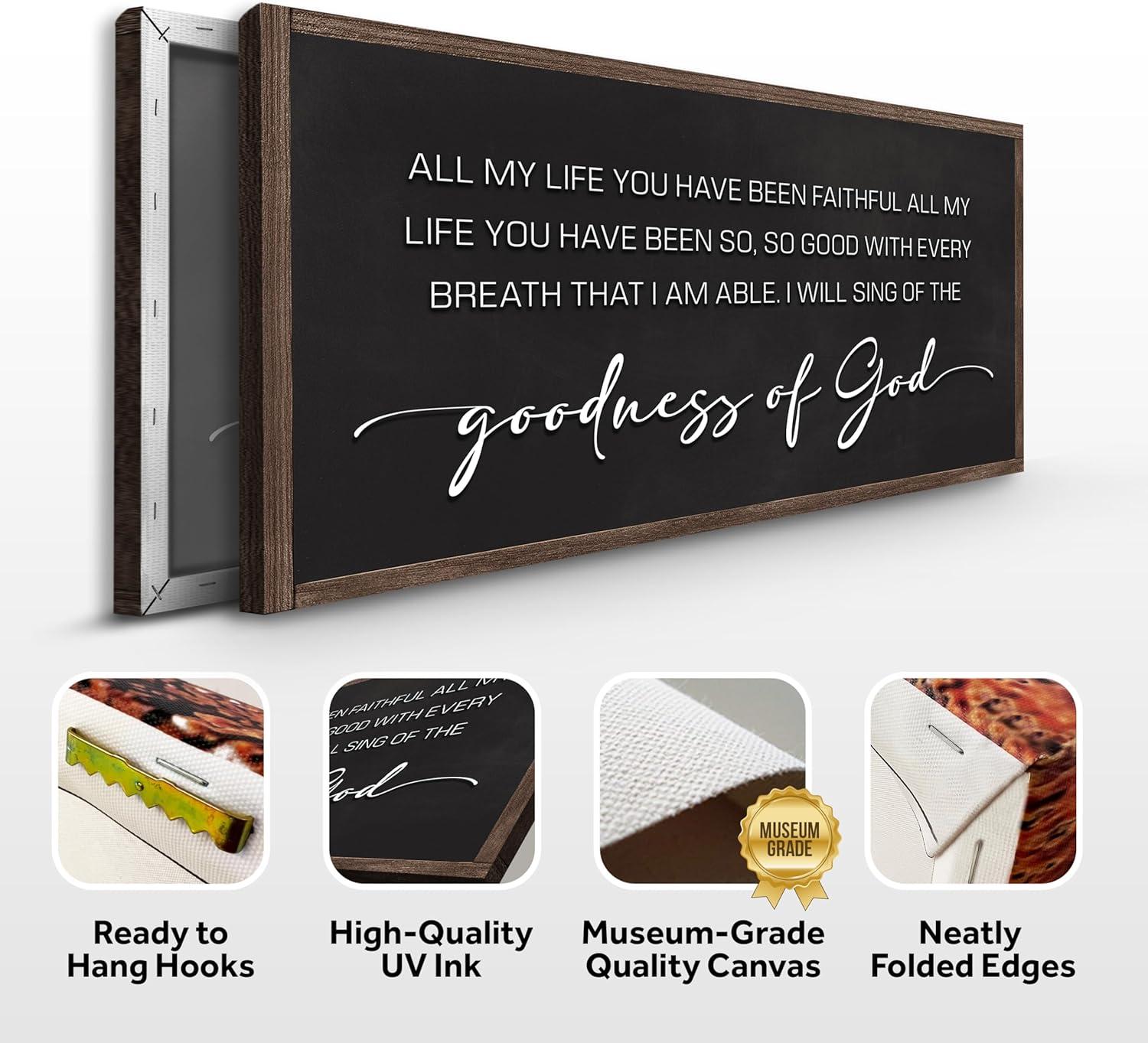 Our Review of Tailored‍ Canvases goodness of God Wall Art