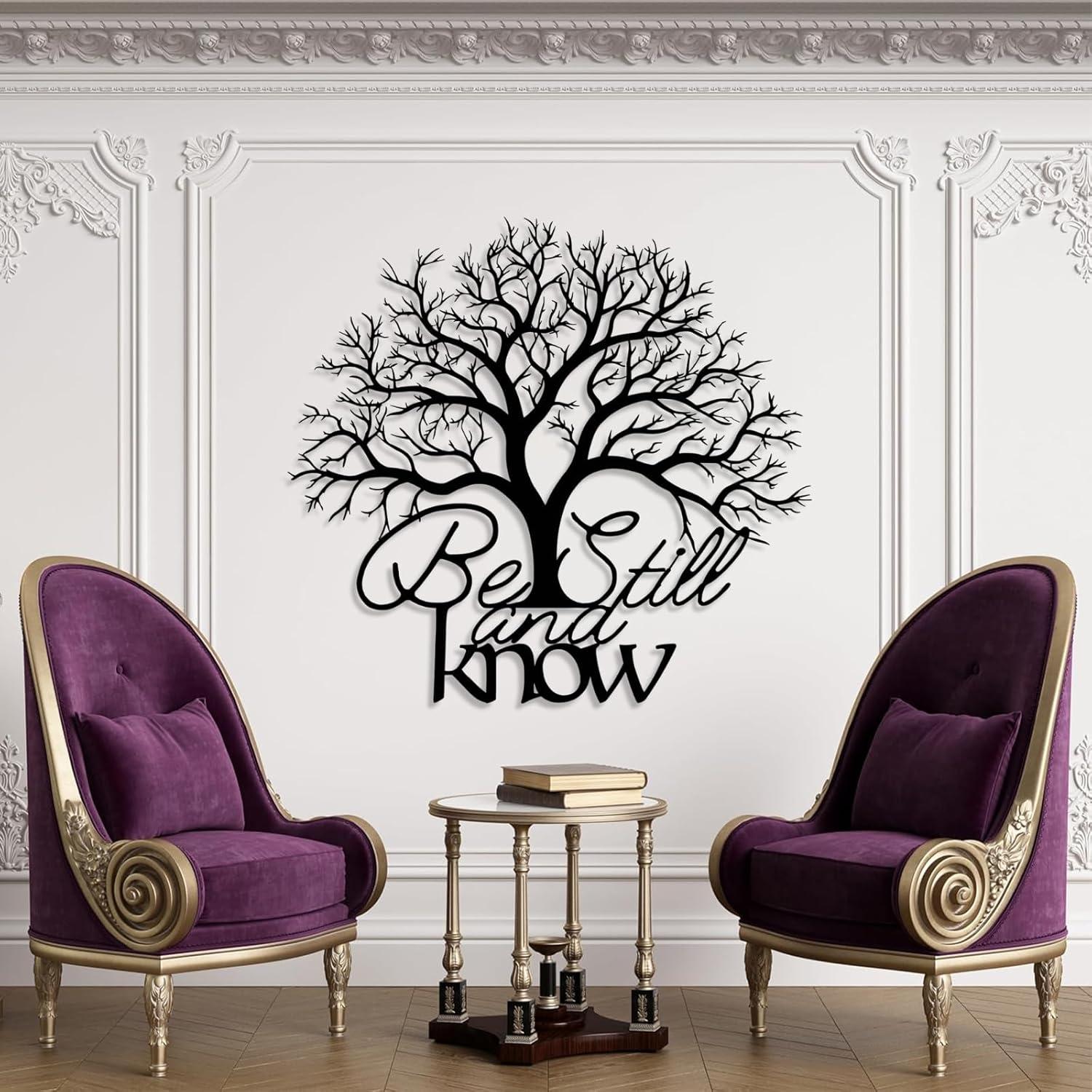 Our Review: Be Still‌ and Know‌ Metal Wall Decor for Faith-filled Spaces