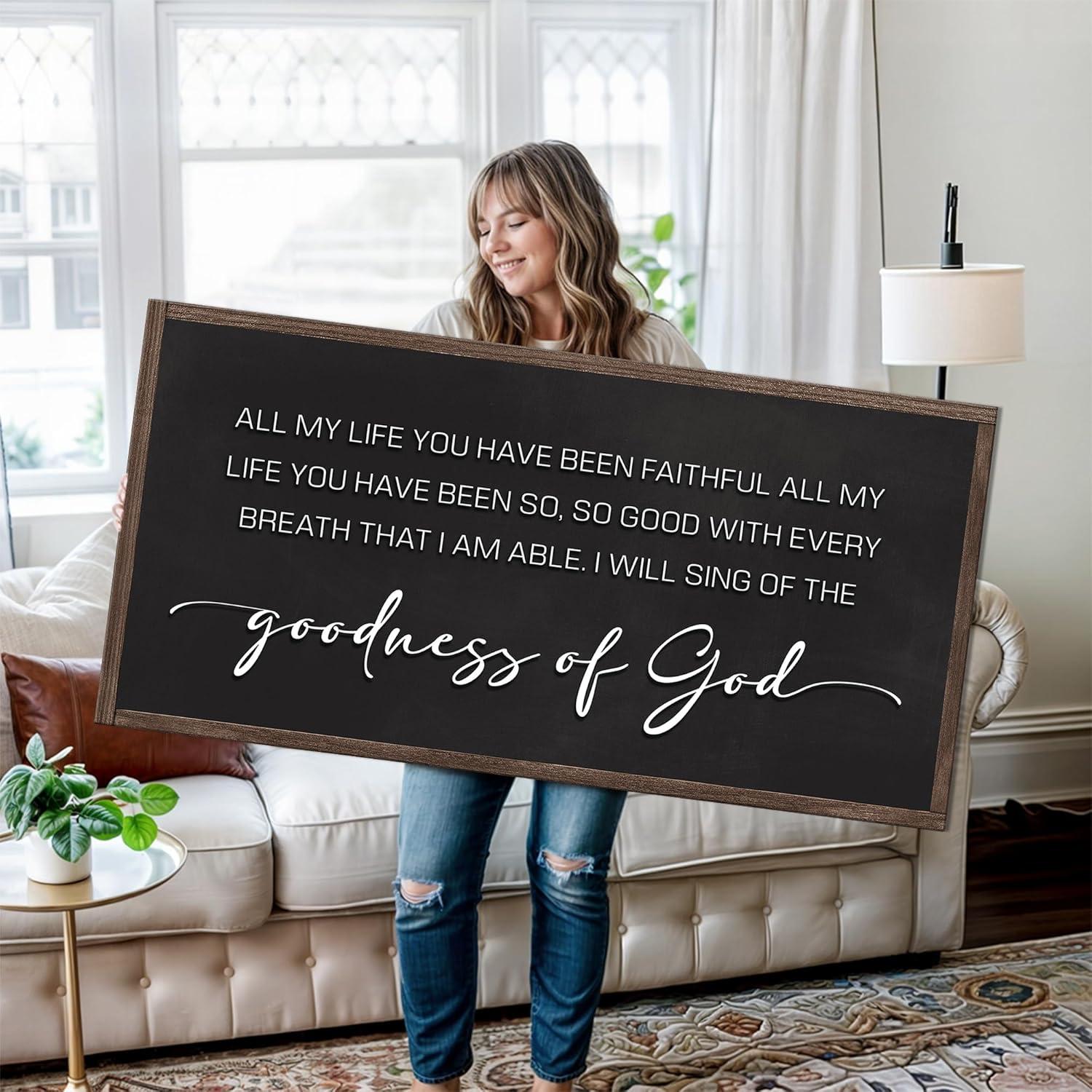 Our Review of Tailored Canvases Goodness of God Wall Art