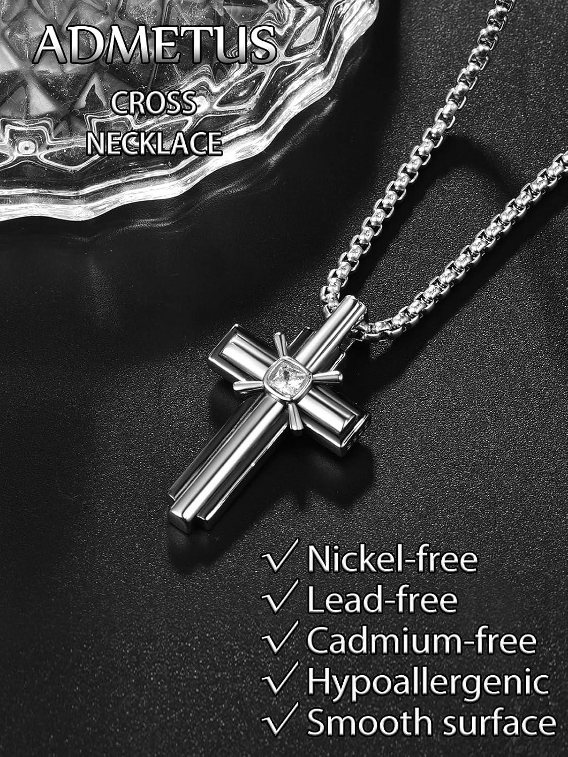 Our Honest take ⁢on the ADMETUS Sterling Silver ⁣Cross Necklace for Men