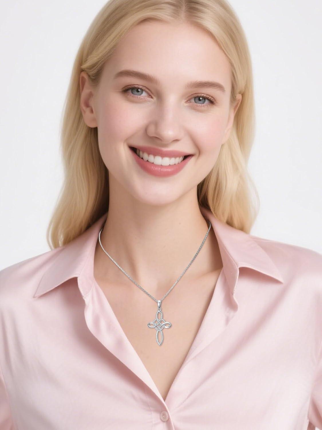 Our Review of the ZBA Diamond Celtic Knot⁢ Cross Necklace for Women