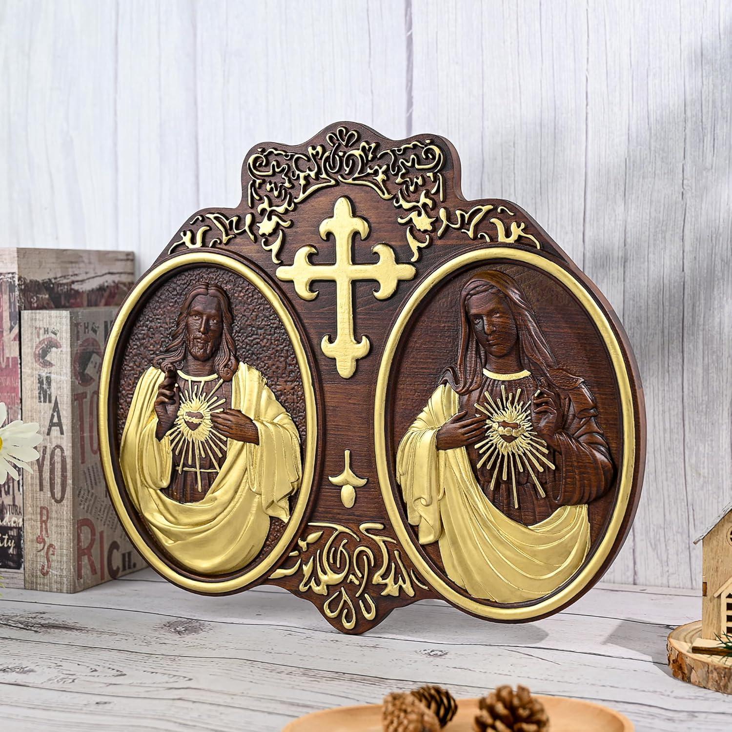 Our Review of the bgcarpenter Sacred Heart Jesus & Mary Wall Art