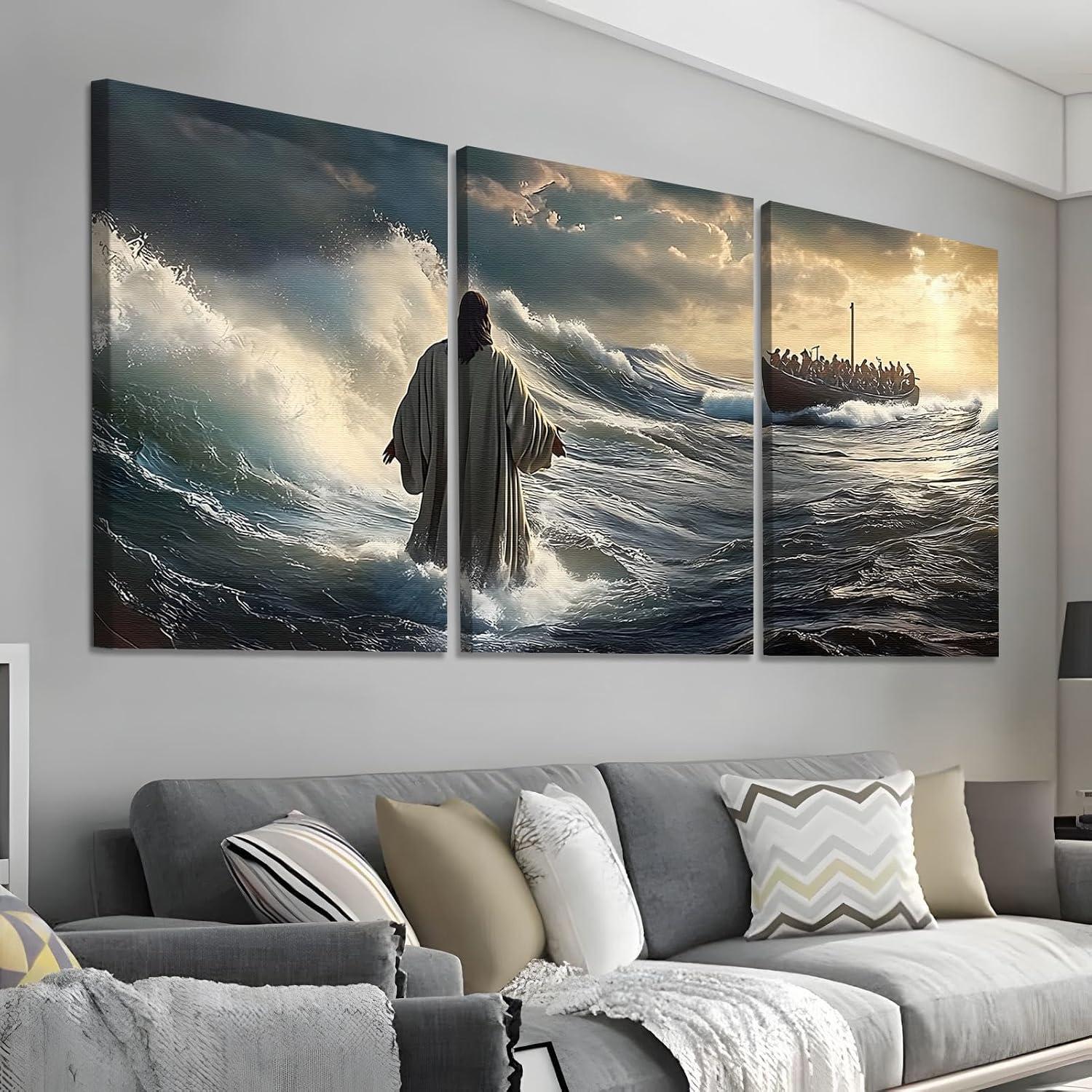 Our Review of the Sawjug Jesus Canvas Wall Art Set:‍ Faith Meets Style