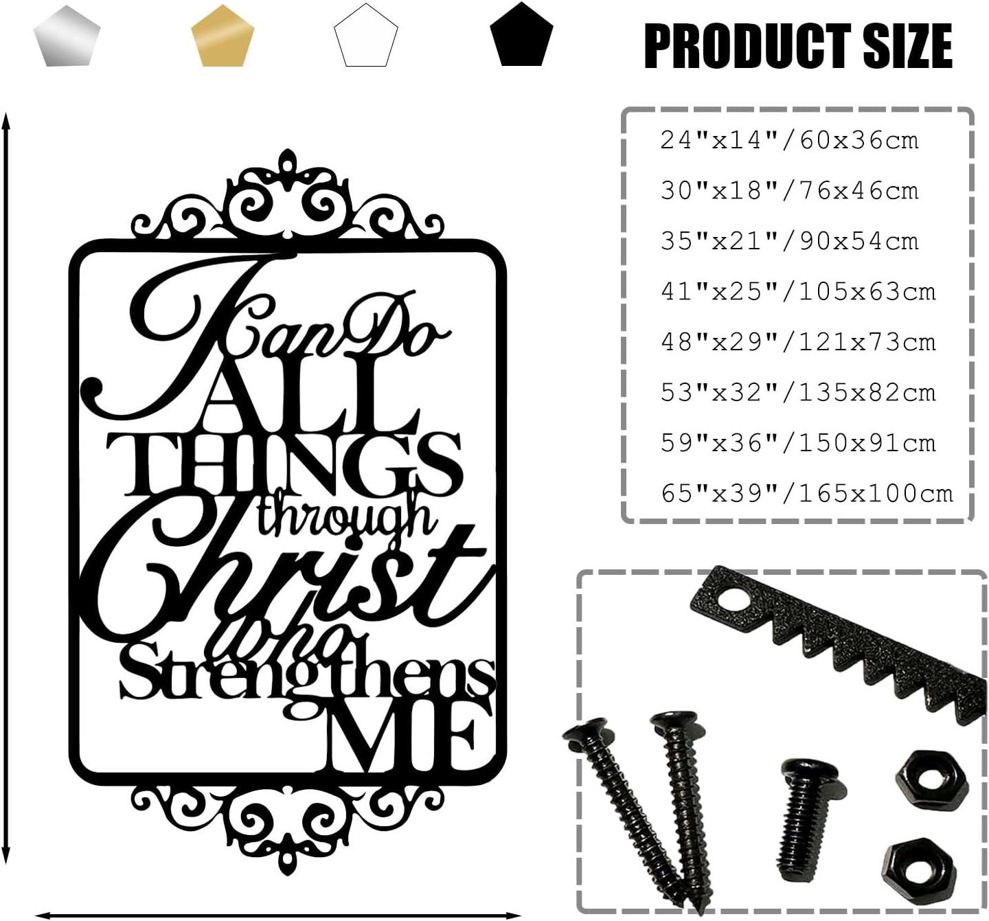 Our Honest Review: “I can Do All Things Through Christ” Metal Wall Art