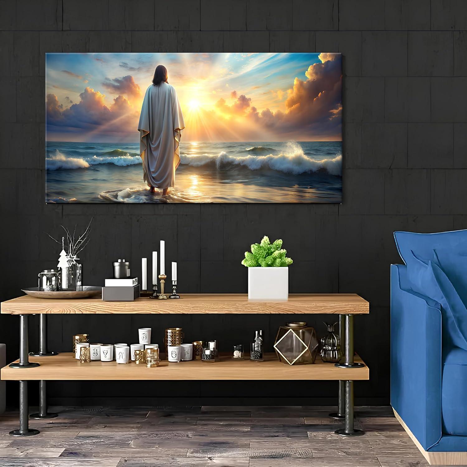 Our Review: Jesus Walking on Water Canvas-Inspiring Wall Art for ‍Home