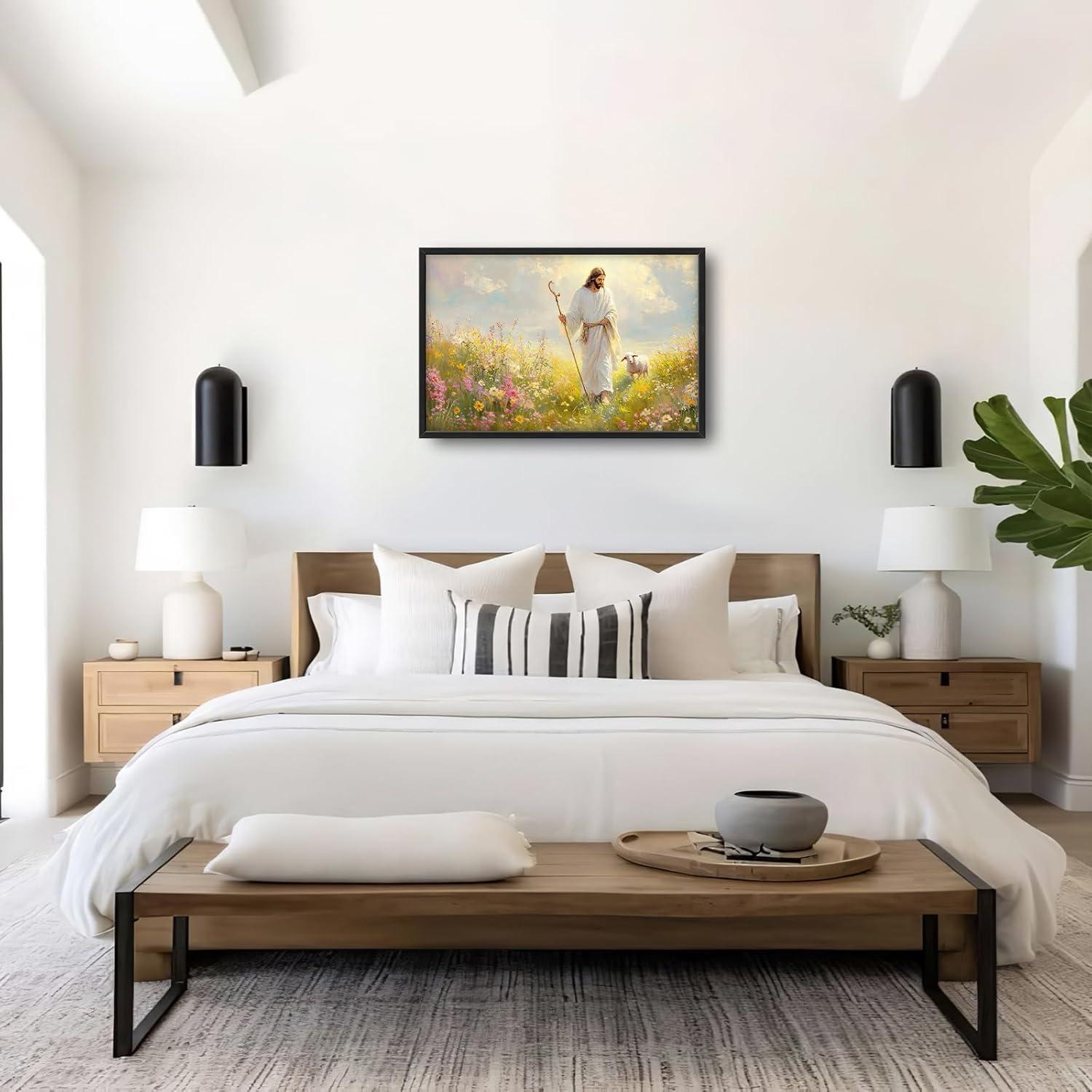 Our Review of the Jesus and Lamb Wall Art: Vibrant & Meaningful Decor