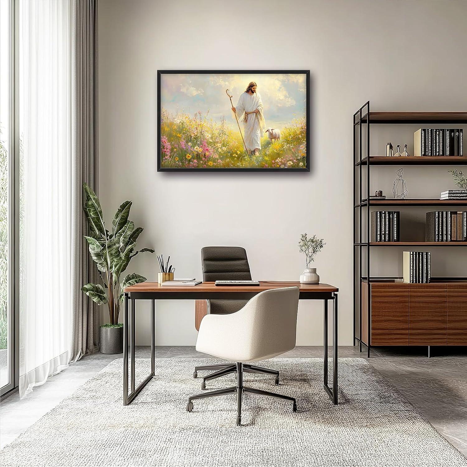 Our Review of the Jesus and Lamb Wall Art: Vibrant & Meaningful Decor