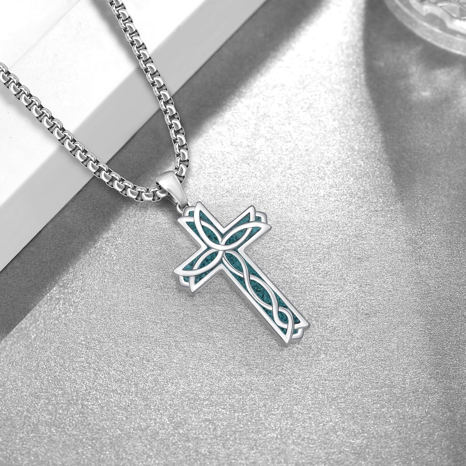 Our Honest Review: S925‌ Sterling ‌Silver Turquoise Cross Necklace