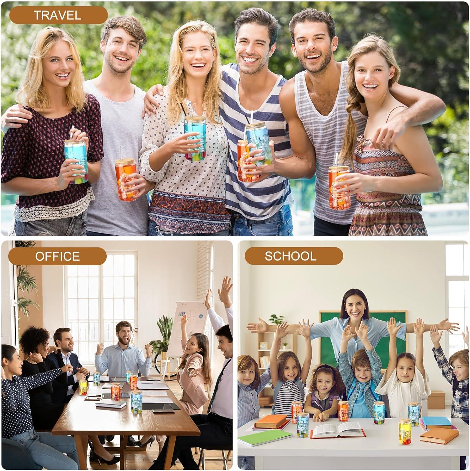 Our honest Review: filltouch 24 Pcs ⁤Christian Drinking Jars Set