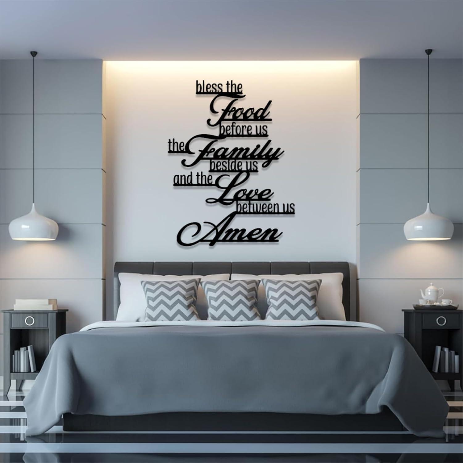 Why We Love the “Bless the Food before Us” Metal Wall Art
