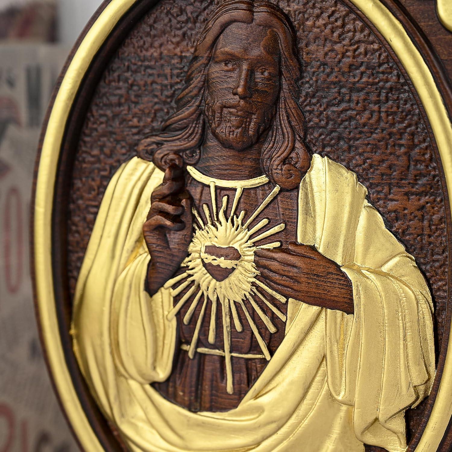 our Review of the bgcarpenter sacred Heart Jesus & Mary Wall Art