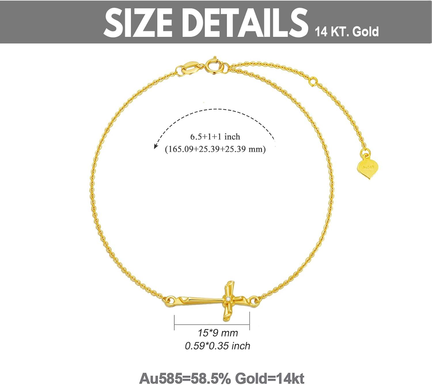 Our Honest Take on SISGEM 14K gold ⁣Cross Bracelets for Women