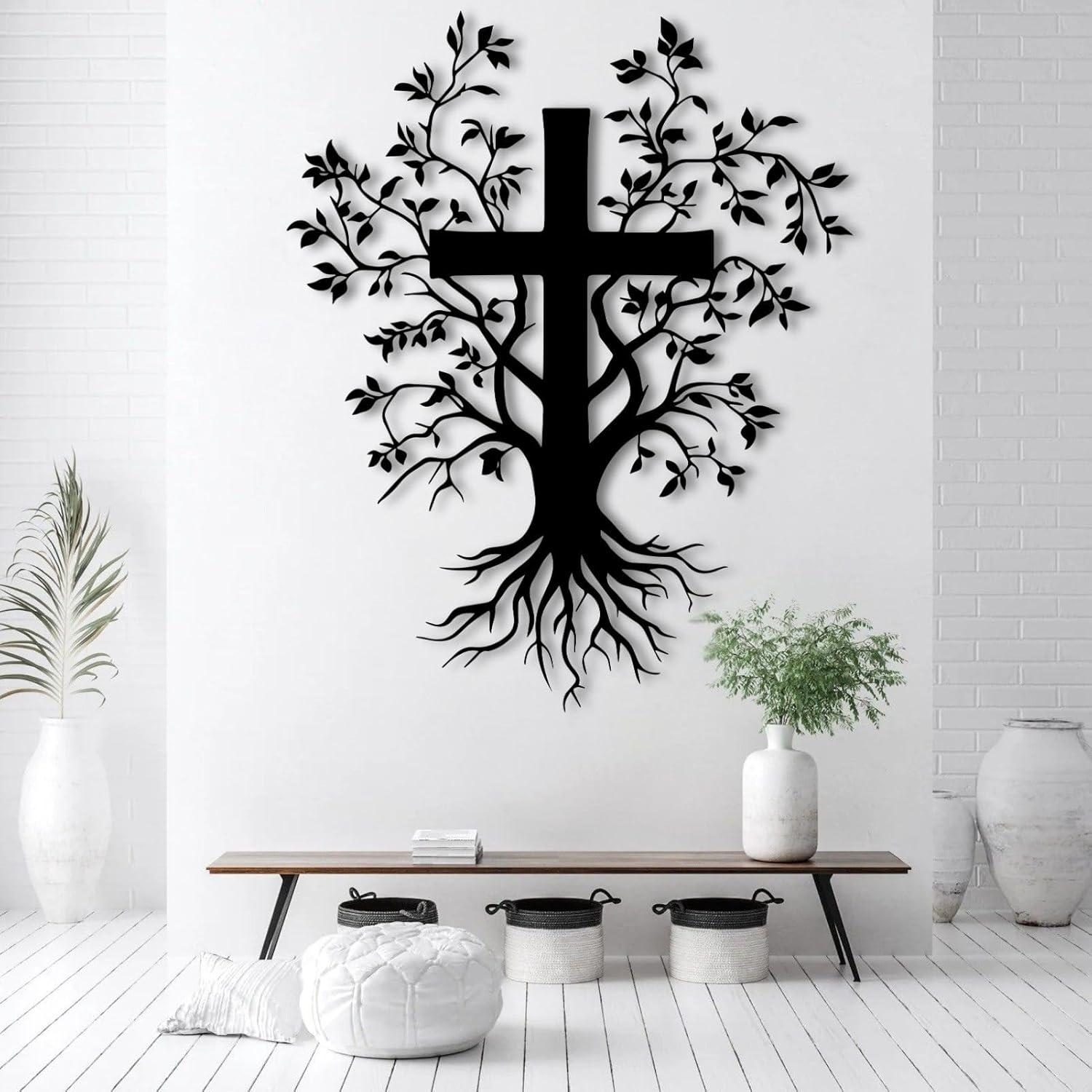 Our Review of the PengKuo Jesus Cross Metal wall Art: Elegant & Meaningful decor